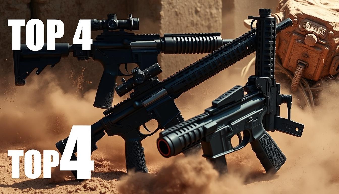 Top 4 armas táticas para esportes de tiro em ambientes desafiadores